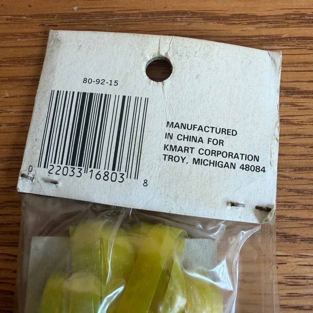 Vintage Murray Bike Streamers Yellow Handlebar Tassels Kmart Dead Stock New